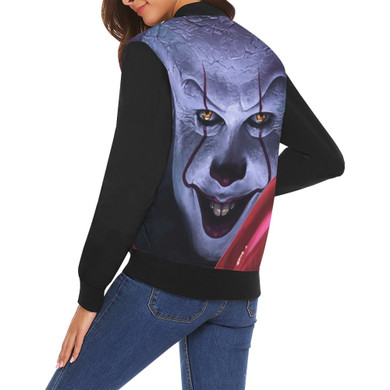 It Pennywise All Over Print Bomber Jacket for Women