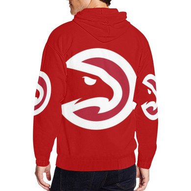 Atlanta Hawks All Over Print Full Zip Hoodie for Men