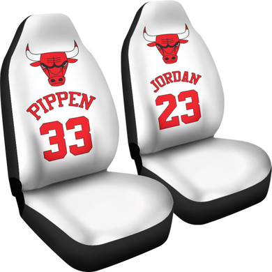 Chicago Bulls Car Seat Covers 2 Front