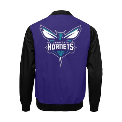 Charlotte Hornets Two Tone All Over Print Bomber Jacket for Men