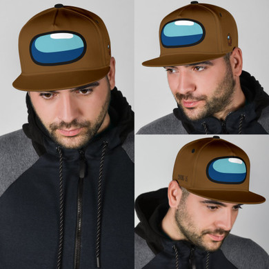 Brown Crewmate Snapback Hat Among Us