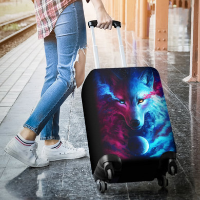 Wolf Moon Luggage Cover Protectors