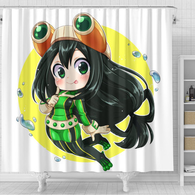 Tsuyu Chibi Shower Curtain