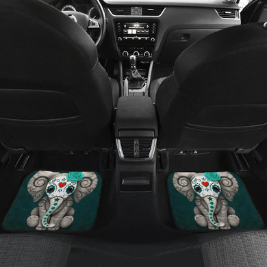 Elephant Front And Back Car Mats