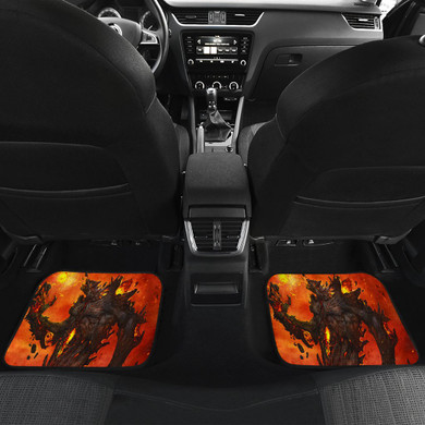Colossus Of Fire Front And Back Car Mats