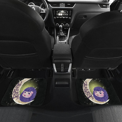 Hedgehog Moon Front And Back Car Mats