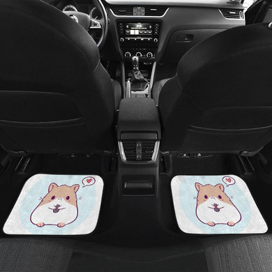 Cute Hamster Front And Back Car Mats