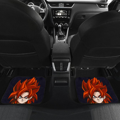 Gogeta SSJ Chibi Front And Back Car Mats