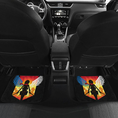Mikasa Attack On Titan Front And Back Car Mats