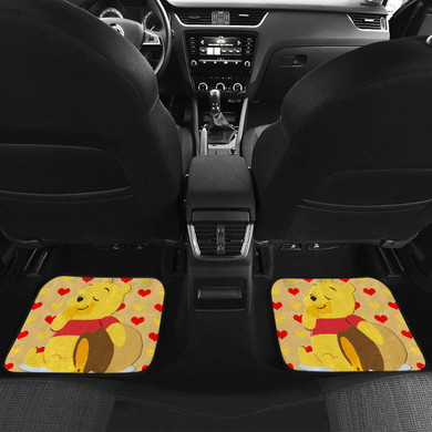 Pooh Front And Back Car Mats