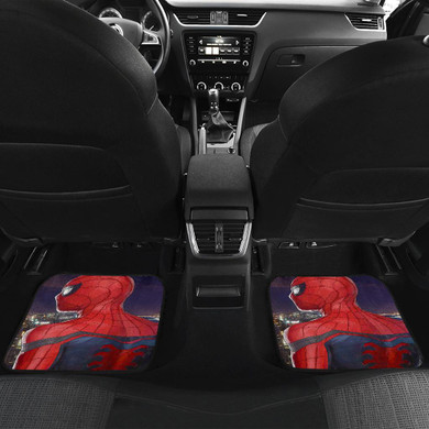 Spiderman City Front And Back Car Mats