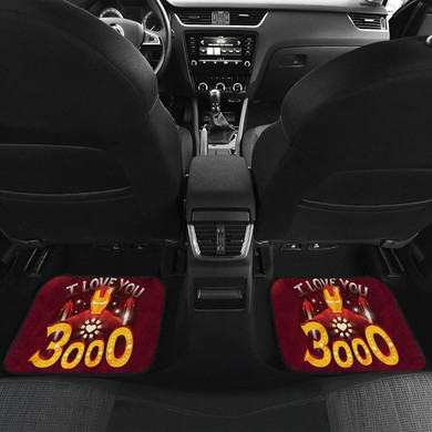 Iron Man Love Front And Back Car Mats