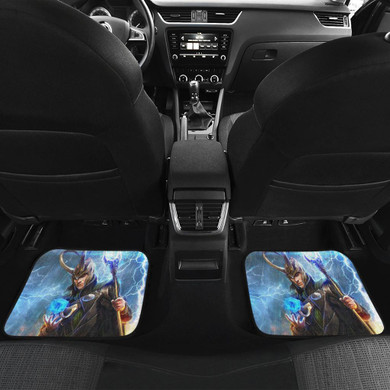 Loki Thunder Front And Back Car Mats