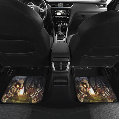 Attack On Titan Fight Front And Back Car Mats