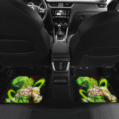 Broly And Friends Front And Back Car Mats
