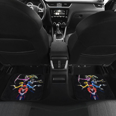 Mighty Morphin Power Rangers Front And Back Car Mats