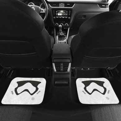 Stormstrooper Face Front And Back Car Mats