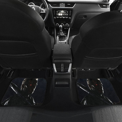Terminator He Is Back Front And Back Car Mats
