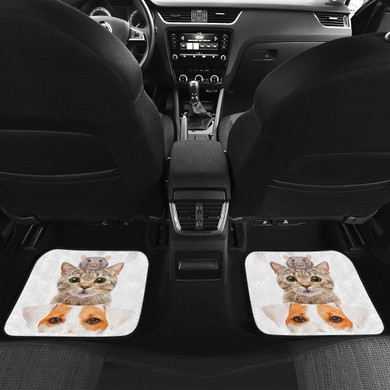 Cat Dog Mice Funny Car Mats