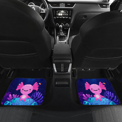 Coral Axolotl Car Mats