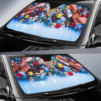 Christmas Auto Car Sun Shade Windshield