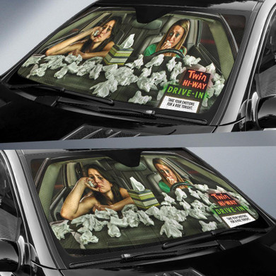 Funny Girl Cry Auto Car Sun Shade Windshield