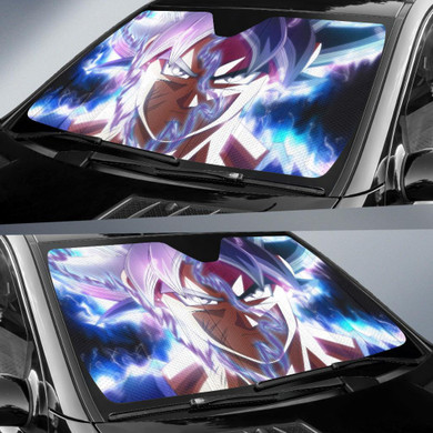 Dragon Ball Goku Ultra Instinct Auto Car Sun Shade Windshield