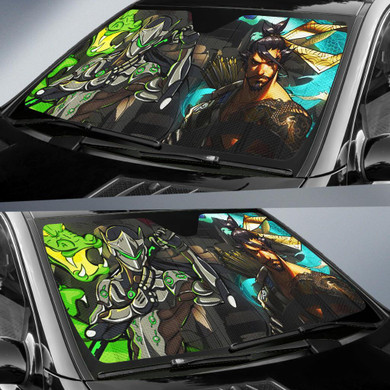 Overwatch Heroes Auto Car Sun Shade Windshield