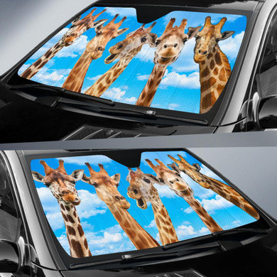 Giraffe auto Auto Car Sun Shade Windshield