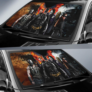 Batman Team Auto Car Sun Shade Windshield