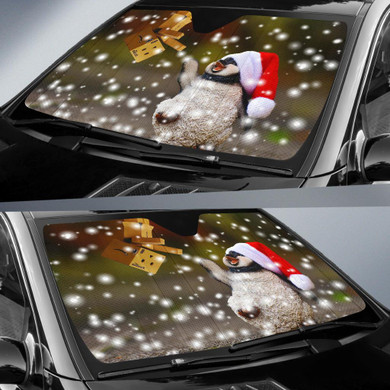 Christmas Penguin Auto Car Sun Shade Windshield