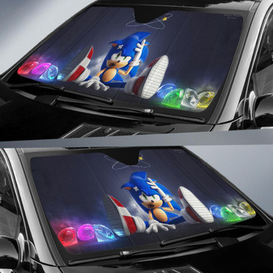Sonic The Hedgehog 00 Auto Car Sun Shade Windshield