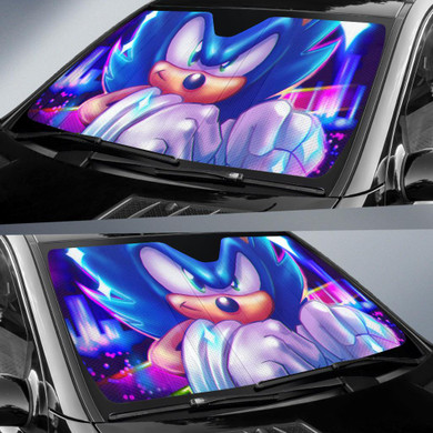 Sonic The Hedgehog Sun Shade Windshield