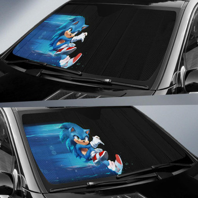 Sonic The Hedgehog Run Sun Shade Windshield