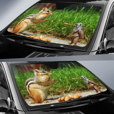 Cute Squirrel Auto Car Sun Shade Windshield