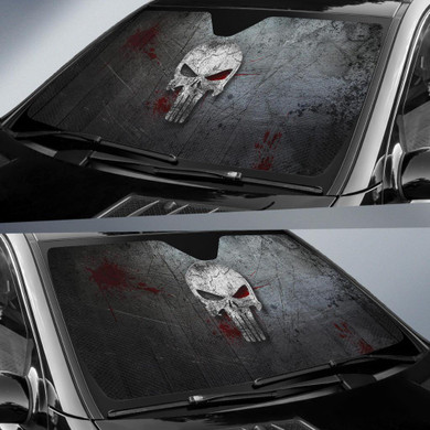 Daredevil Skull Auto Car Sun Shade Windshield