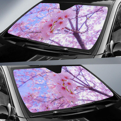Sakura Flower Japan Auto Car Sun Shade Windshield Sakura Flower Japan Auto Car Sun Shade Windshield
