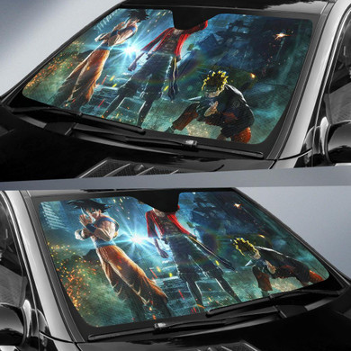 Jump Force E 0 Goku Naruto Luffy K Auto Car Sun Shade Windshield