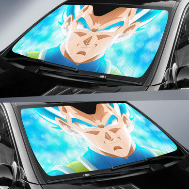 Super Saiyan Blue Vegeta Dragon Ball Super K Auto Car Sun Shade Windshield