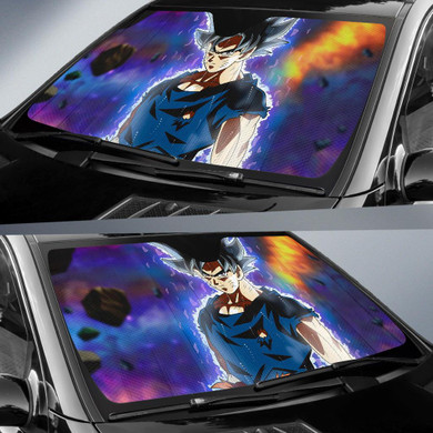 Ultra Instinct Goku Dragon Ball Super Cool Auto Car Sun Shade Windshield