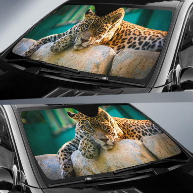 Jaguar Rest Sun Light Zoo Auto Car Sun Shade Windshield