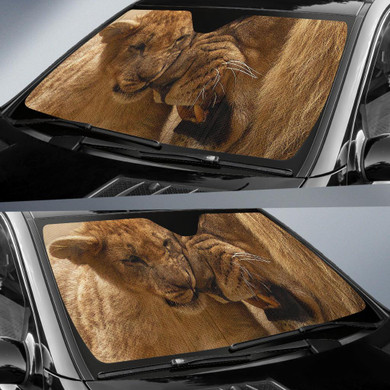 Lion Lion Cub African Lion Auto Car Sun Shade Windshield
