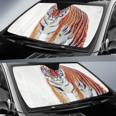 Siberian Tiger Winter Snowfall Auto Car Sun Shade Windshield Siberian Tiger Winter Snowfall Auto Car Sun Shade Windshield