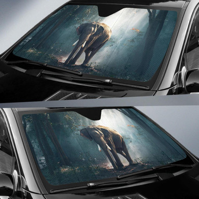 Elephant Forest Auto Car Sun Shade Windshield