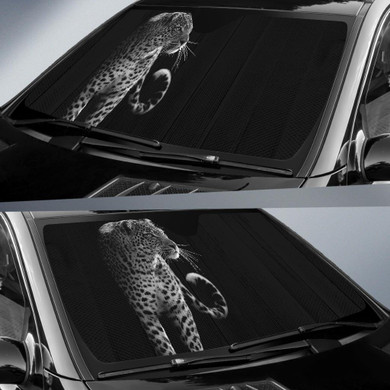 Leopard Dark Auto Car Sun Shade Windshield