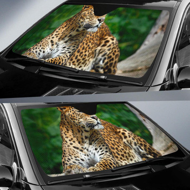 Leopard Wildlife Auto Car Sun Shade Windshield