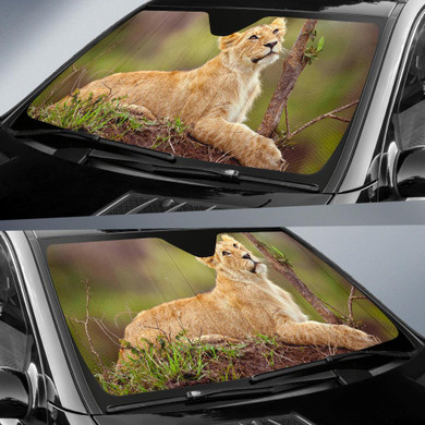 Lion Cub Lioness Female Auto Car Sun Shade Windshield