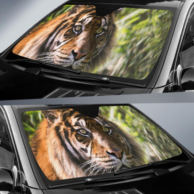 Tiger Wild Animals Starring Auto Car Sun Shade Windshield