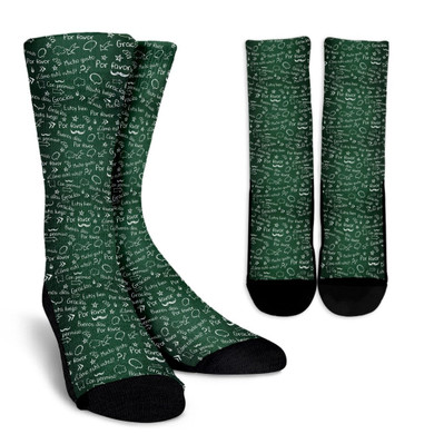 Spanish Chalkboard Socks