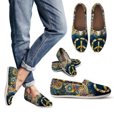 Feather Peace Mandala Casual Shoes